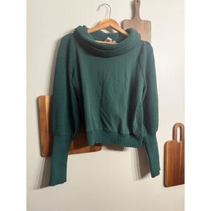 Anthropologie Dolan Green Left Coast Turtleneck Knit Pullover Sweater Size Small